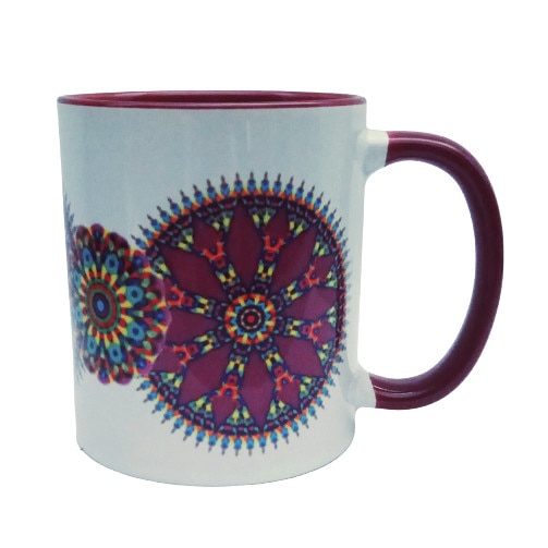 Cana cu mandale, LiLA, model 107, capacitate 250 ml, multicolor