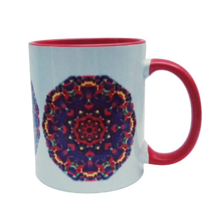 Cana cu mandale, LiLA, model 105, capacitate 250 ml, multicolor