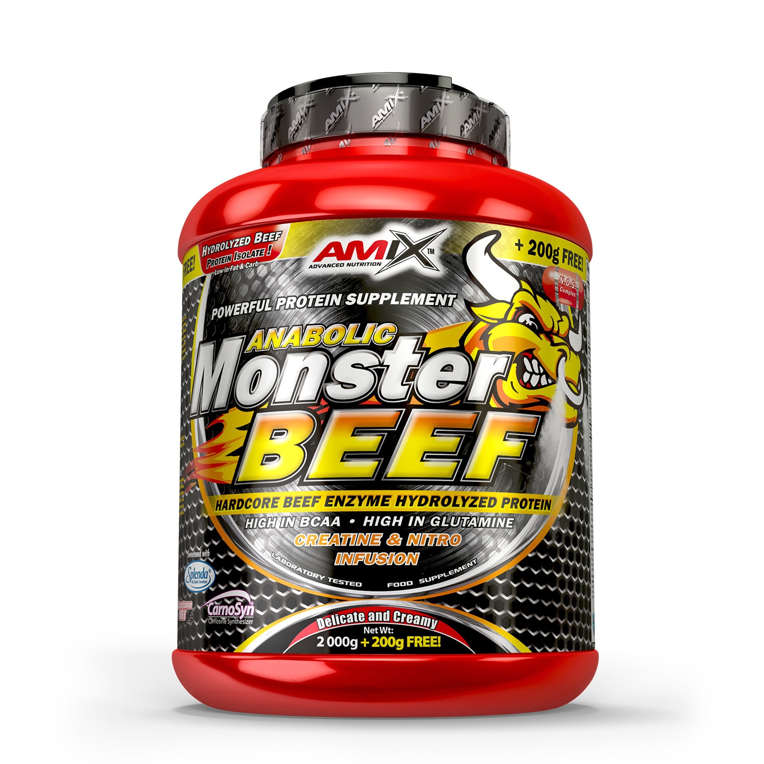Concentrat Proteic Amix Monster Beef Protein Ciocolata 2.200 Kg