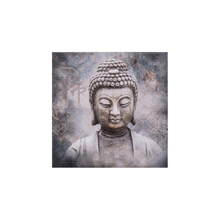 Tablou canvas Bouddha Zen 38x38 cm