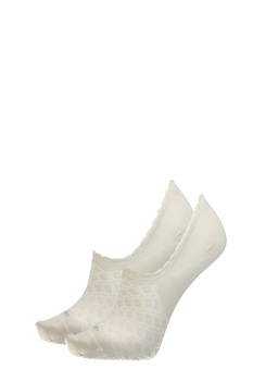 CALVIN KLEIN, Set de sosete foarte scurte cu logo - 2 perechi, Maro nisip, One Size CALVIN KLEIN, Set de sosete foarte scurte cu logo - 2 perechi, Maro nisip, One Size