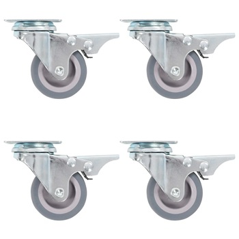 Set de 12 roti pivotante, vidaXL, 50 mm Set de 12 roti pivotante, vidaXL, 50 mm