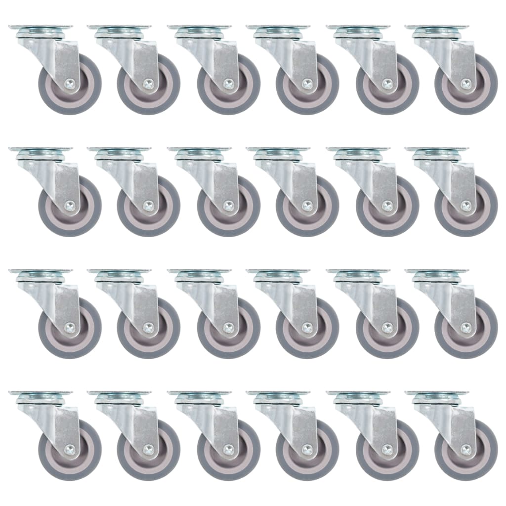 Set de 72 de roti pivotante, vidaXL, 50 mm