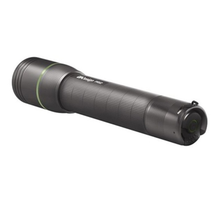 Фенер LED полу-професионален GP PR57 High Lumen, USB зареждане, 1000 lm, IPX4, Батерия Li-Ion, Алуминий