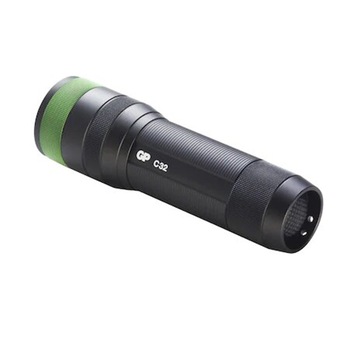 Lanterna LED GP C32, 300 lm, 3xAAA, IPX4, Aluminiu, Negru Lanterna LED GP C32, 300 lm, 3xAAA, IPX4, Aluminiu, Negru