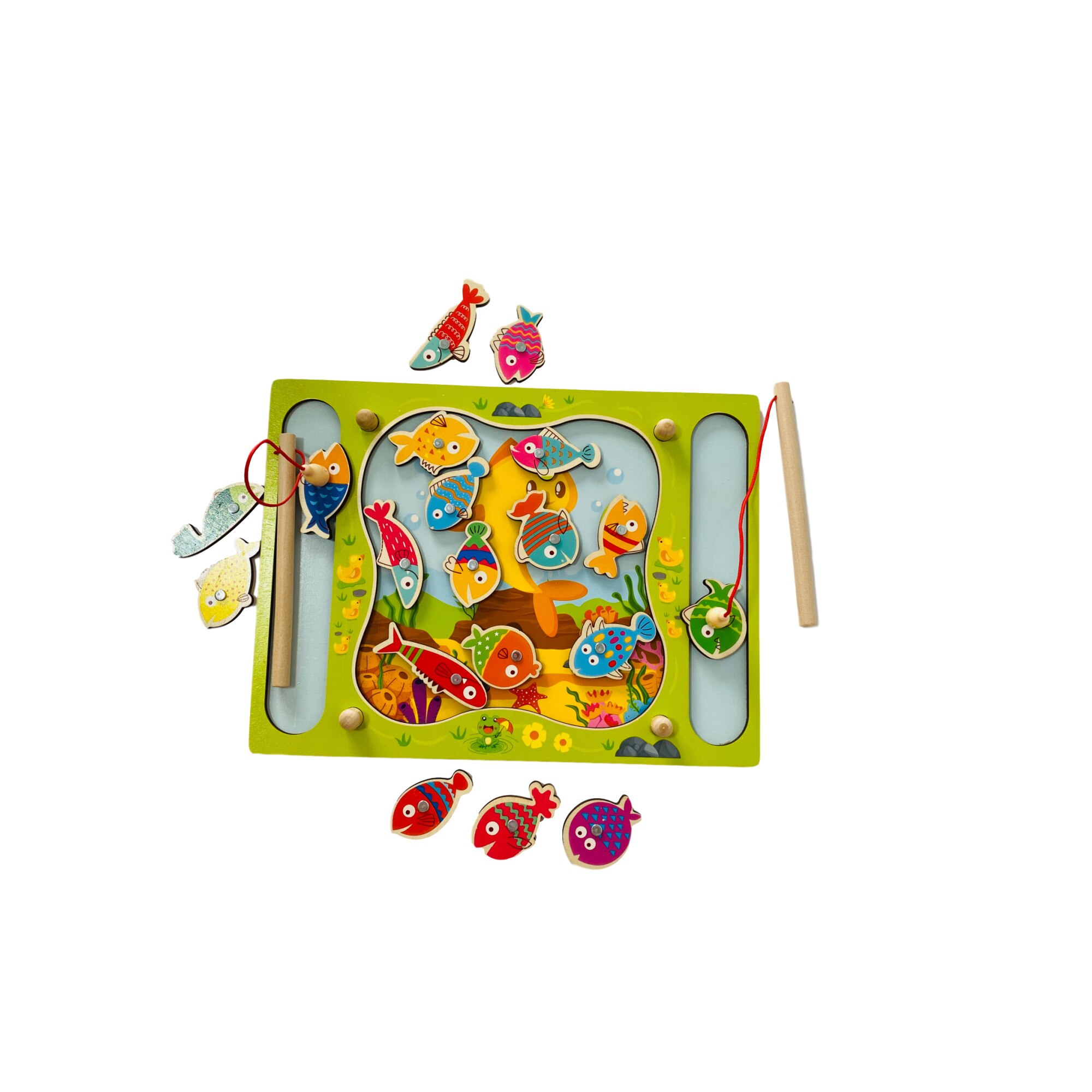 Joc de pescuit animale marine si mozaic cu bile, Unitoys