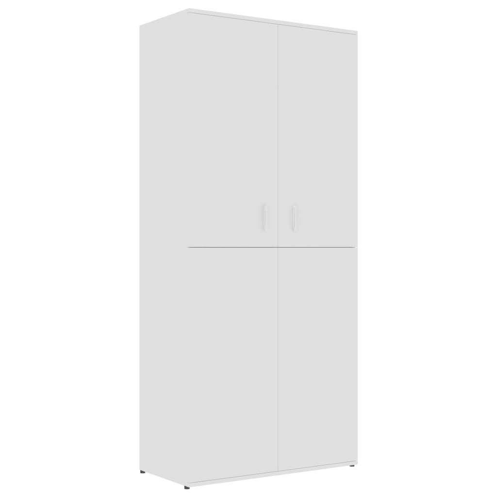 Pantofar vidaXL, PAL, 80 x 39 x 178 cm, Alb