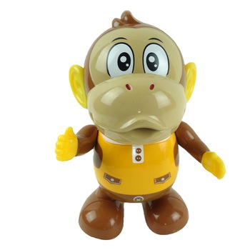 Maimutica dansatoare, cu lumini, miscare si 3 melodii diferite, 21 cm Maimutica dansatoare, cu lumini, miscare si 3 melodii diferite, 21 cm