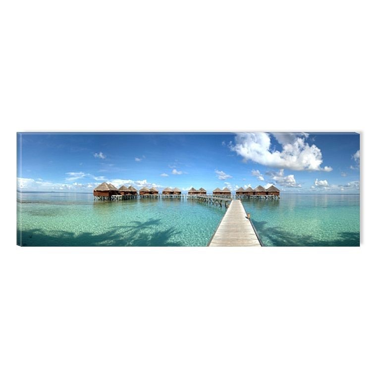 Tablou DualView Startonight Insula in paradis, luminos in intuneric, 40 x 120 cm