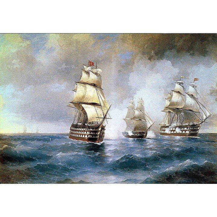 Fototapet Startonight Corabii, Aivazovsky, luminos in intuneric, 1.83 x 1.28 m