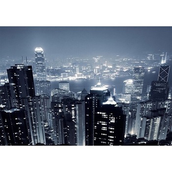 Fototapet Startonight Hong Kong, luminos in intuneric, 1.83 x 1.28 m Fototapet Startonight Hong Kong, luminos in intuneric, 1.83 x 1.28 m