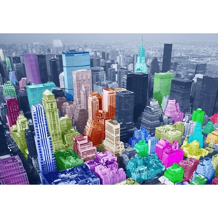 Fototapet Startonight Viitorul New York, luminos in intuneric, 3.66 x 2.56 m