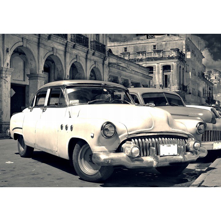 Fototapet Startonight Masini in Cuba, luminos in intuneric, 1.83 x 1.28 m