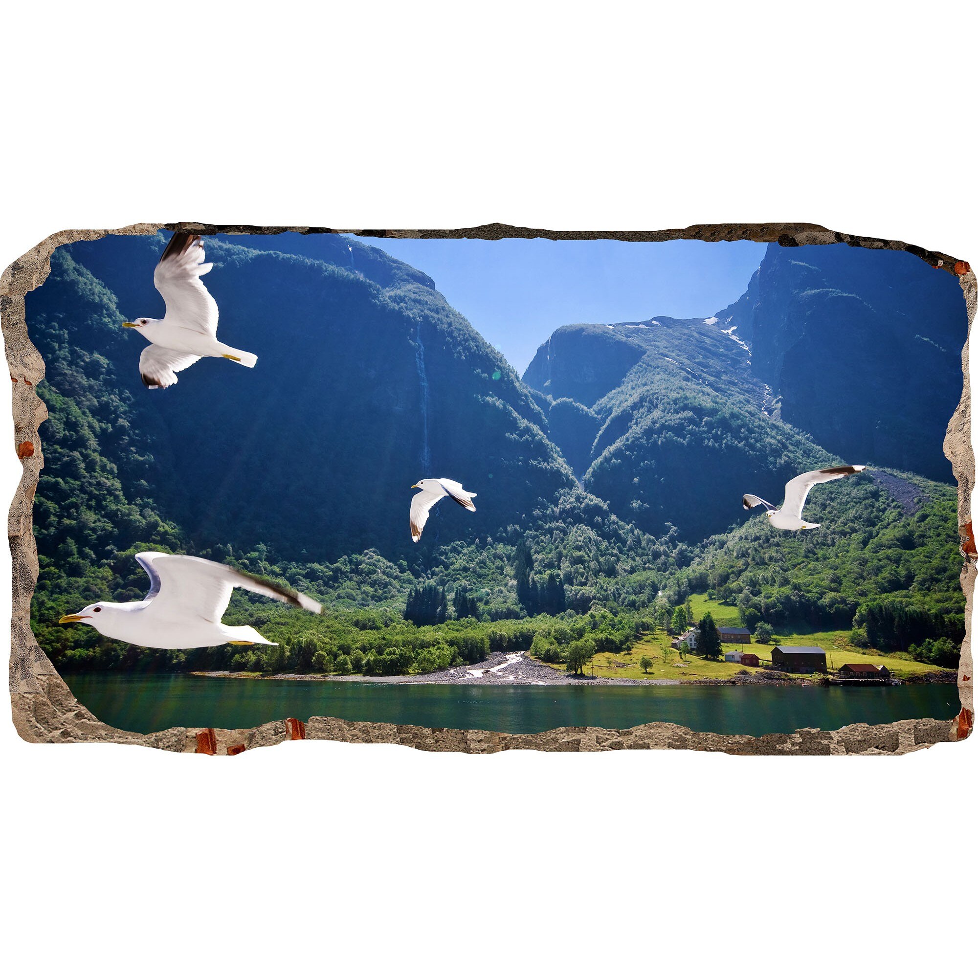 Fototapet 3D Startonight Pasari in zbor, luminos in intuneric, 2.20 x 1.20 m