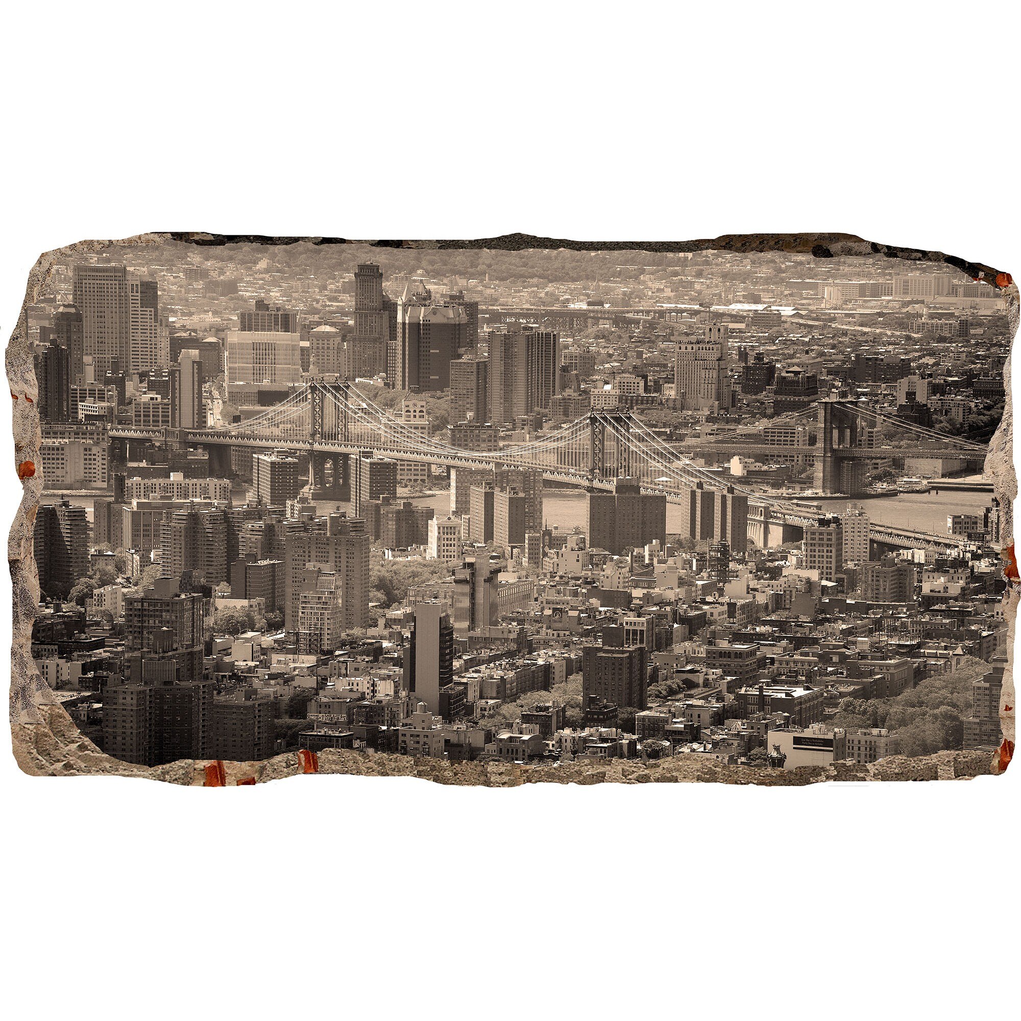 Fototapet 3D Startonight New York in nuante gri, luminos in intuneric, 2.20 x 1.20 m