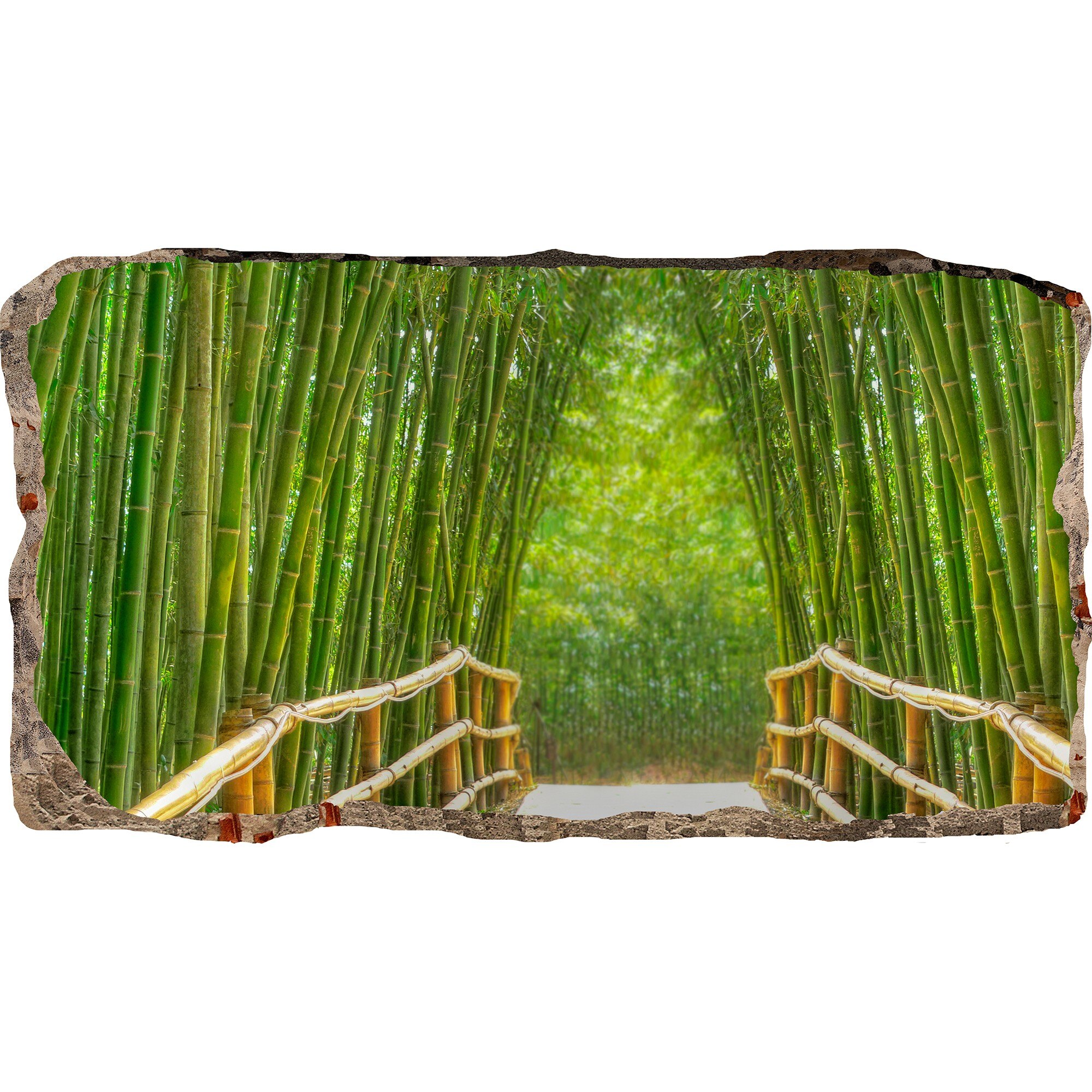 Fototapet 3D Startonight Alee cu bambusi, luminos in intuneric, 1.50 x 0.82 m