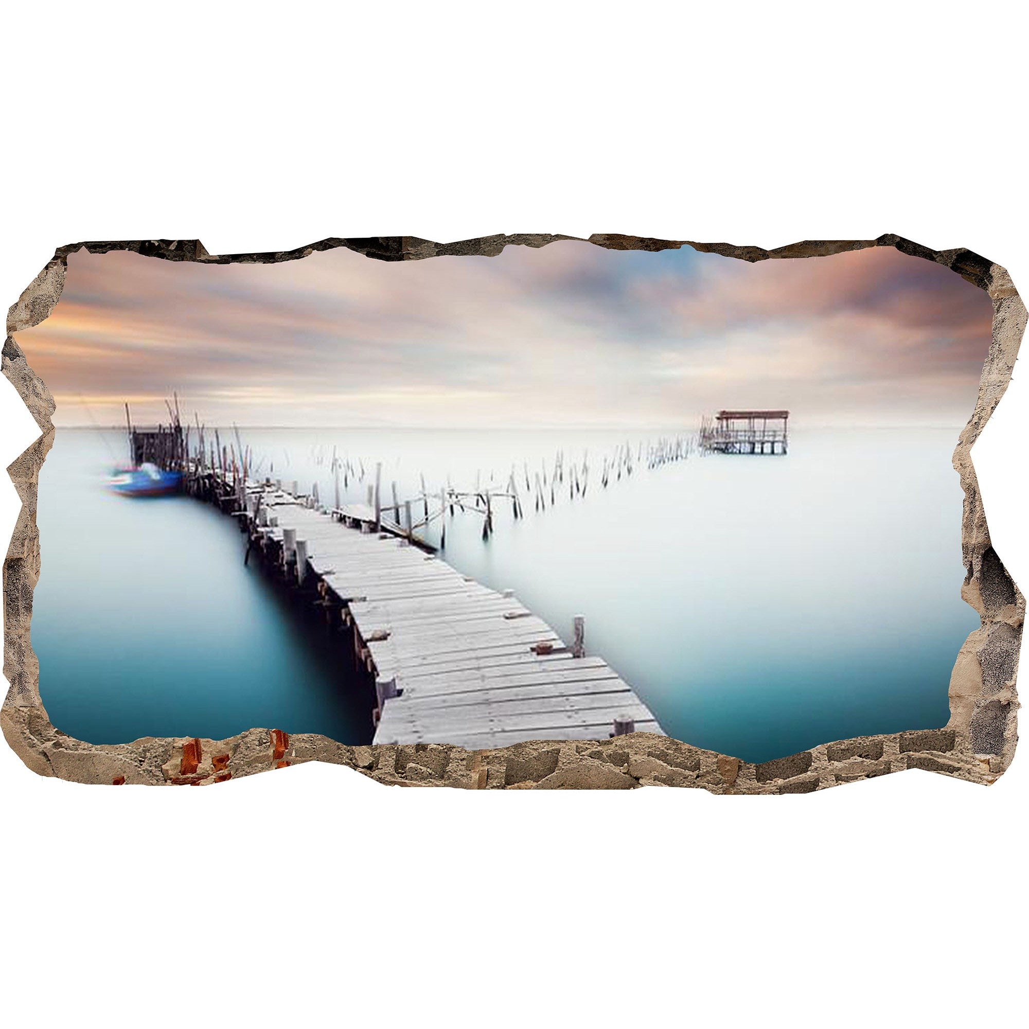 Fototapet 3D Startonight Pod peste ape, luminos in intuneric, 2.20 x 1.20 m