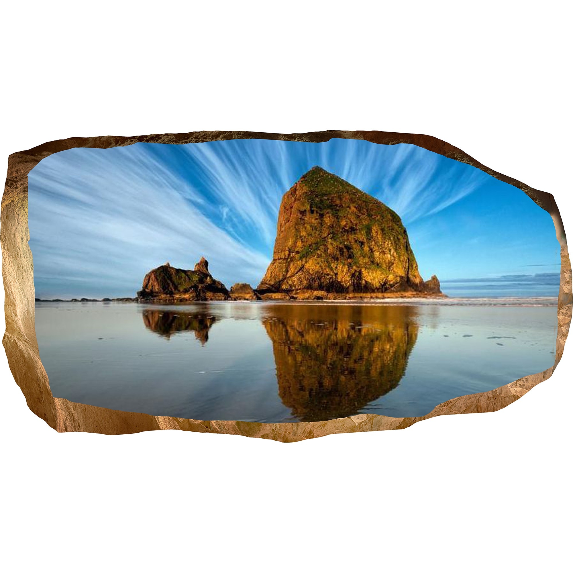 Fototapet 3D Startonight Cer si apa, luminos in intuneric, 1.50 x 0.82 m