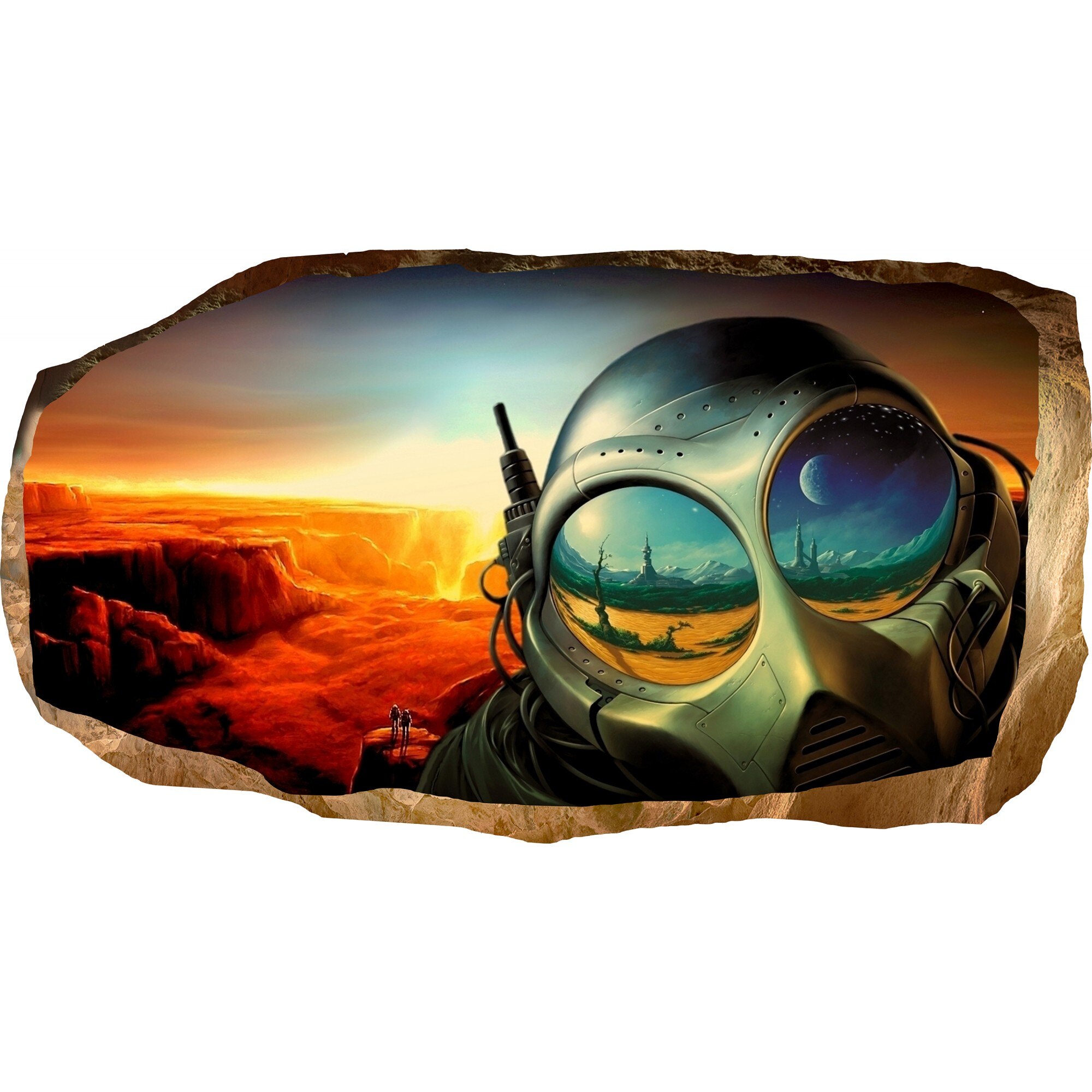 Fototapet 3D Startonight Lumea din viitor, luminos in intuneric, 1.50 x 0.82 m