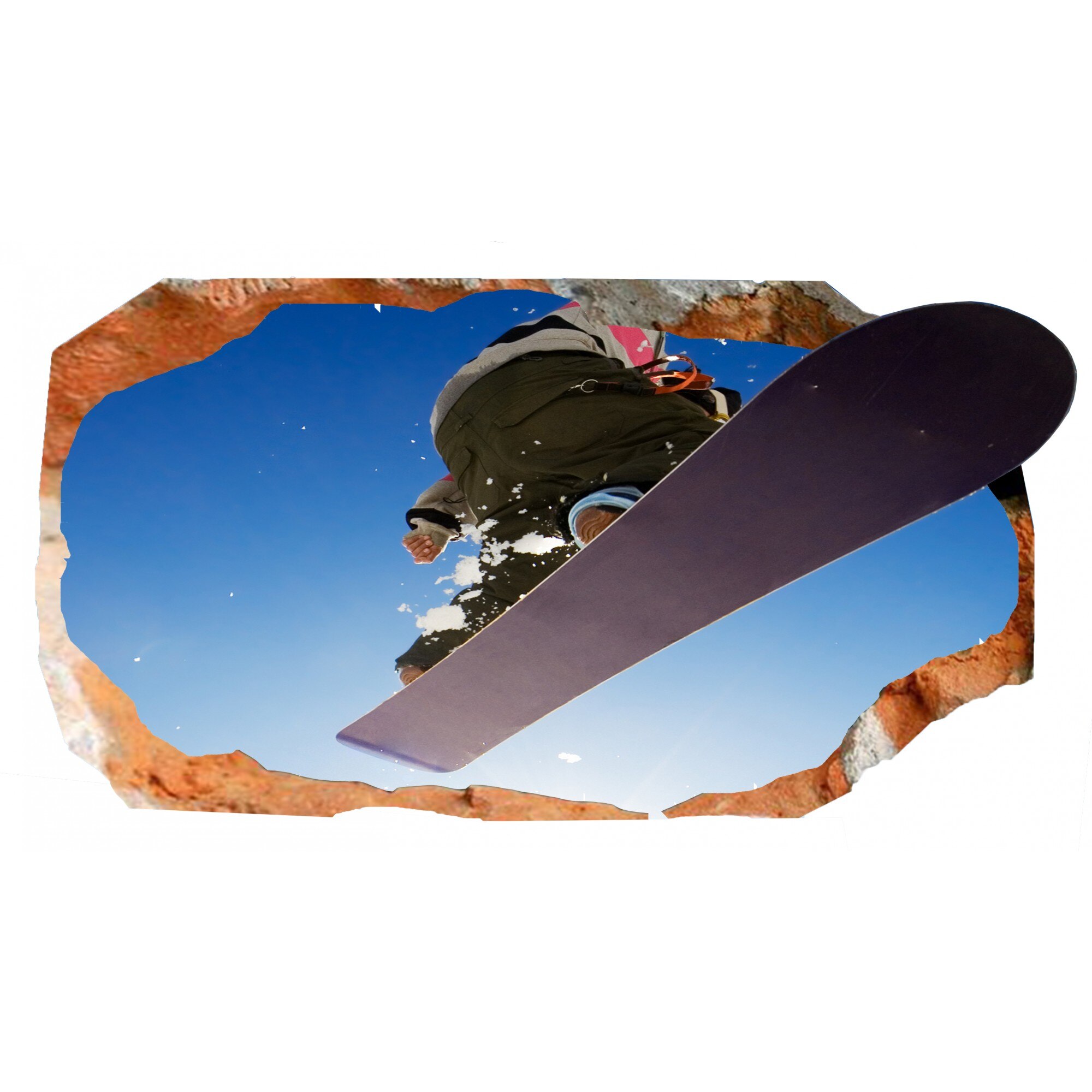 Fototapet 3D Startonight Snowboard, luminos in intuneric, 2.20 x 1.20 m