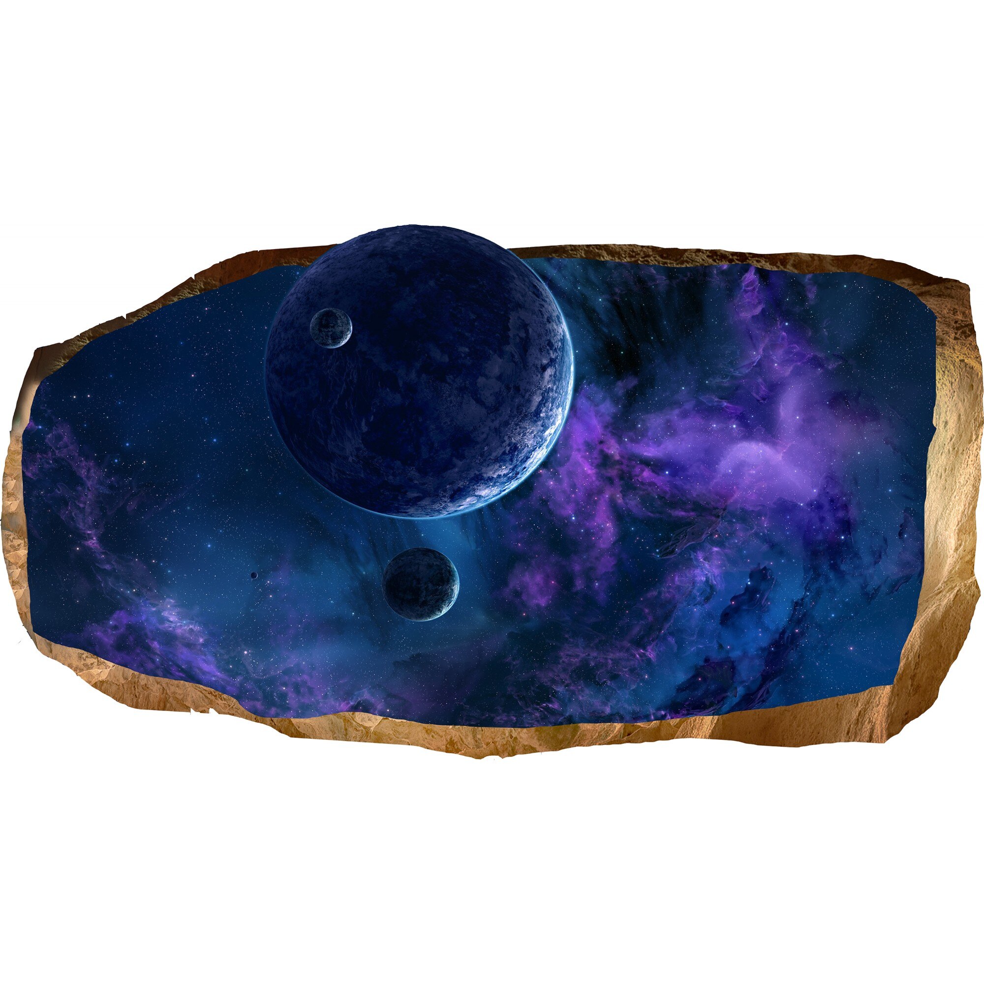 Fototapet 3D Startonight Univers albastru, luminos in intuneric, 1.50 x 0.82 m