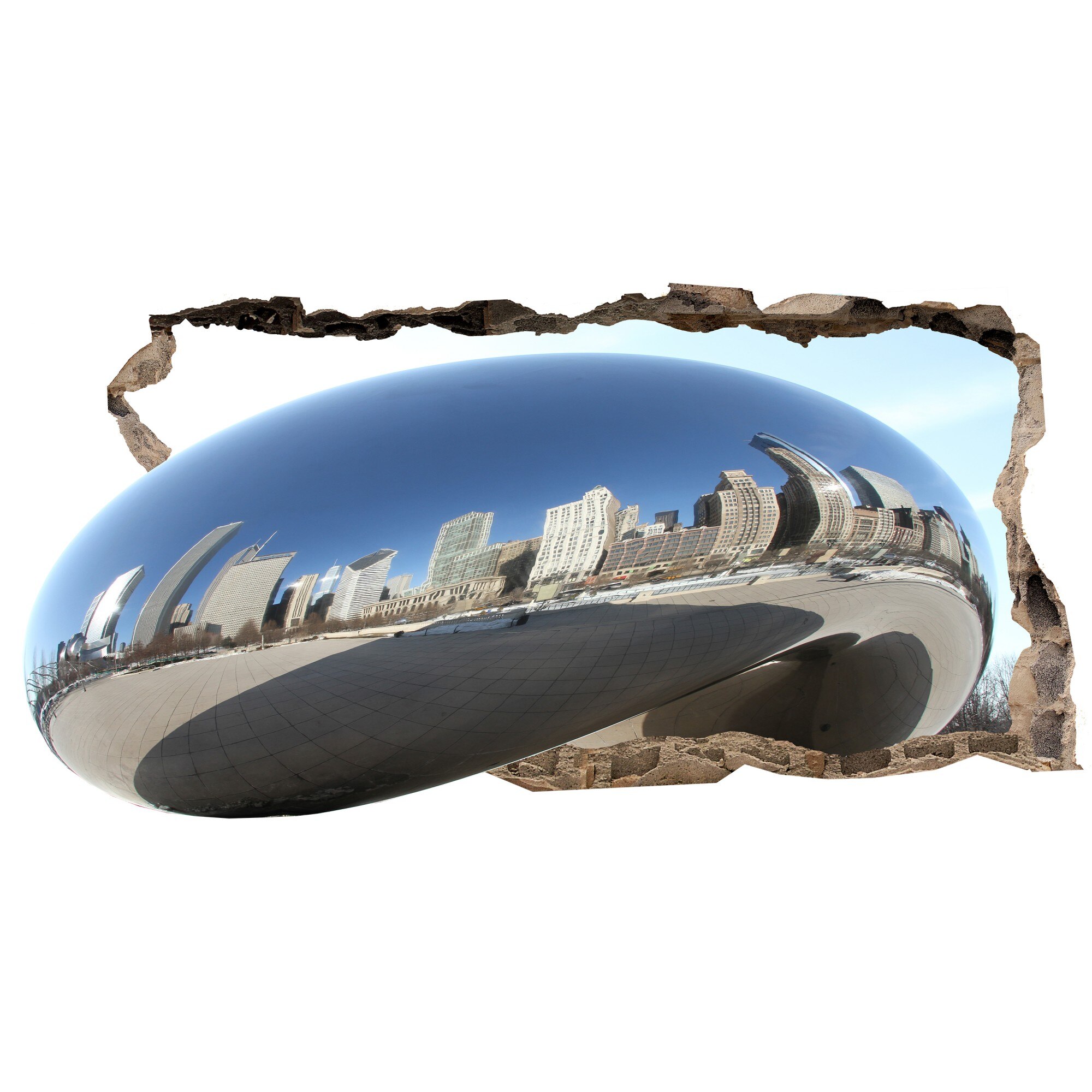 Fototapet 3D Startonight Orasul argintiu, luminos in intuneric, 2.20 x 1.20 m