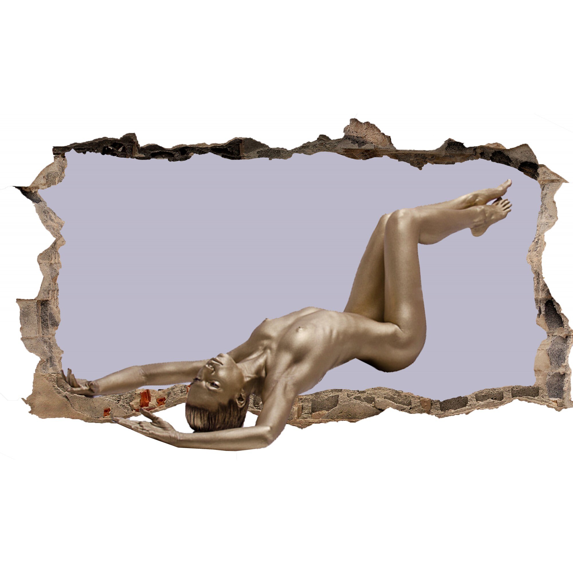 Fototapet 3D Startonight Auriu, luminos in intuneric, 2.20 x 1.20 m