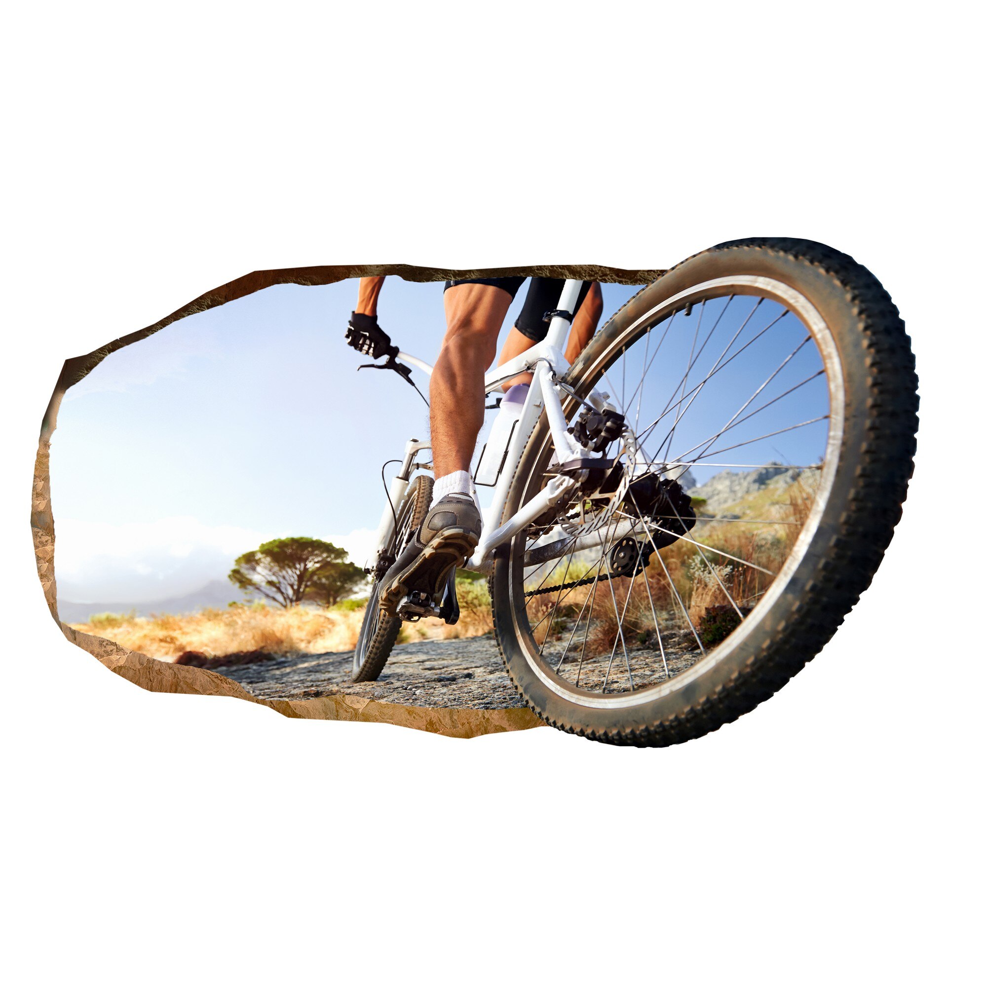 Fototapet 3D Startonight Roata de bicicleta, luminos in intuneric, 1.50 x 0.82 m