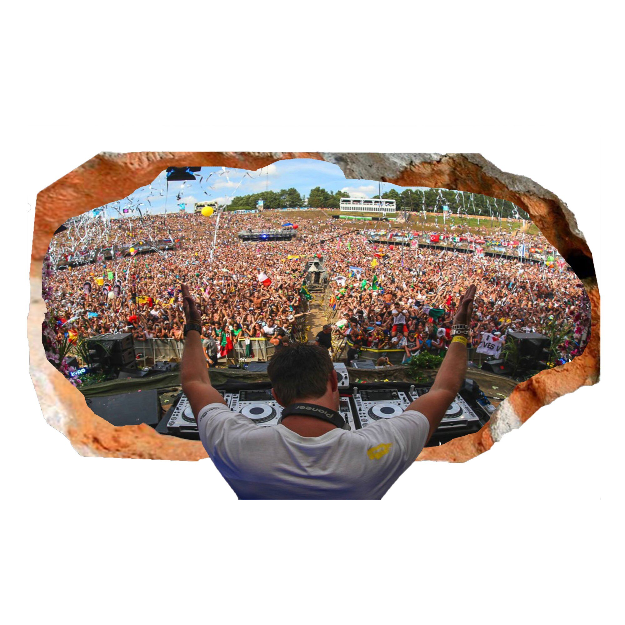 Fototapet 3D Startonight Muzica, DJ!, luminos in intuneric, 1.50 x 0.82 m