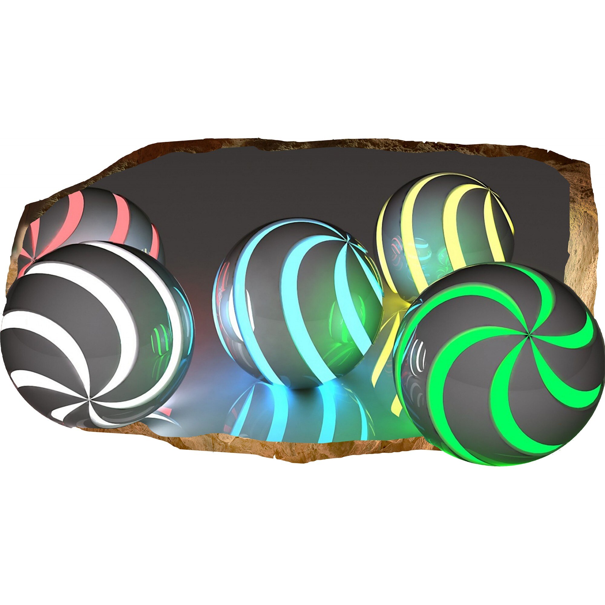 Fototapet 3D Startonight Multe culori, luminos in intuneric, 1.50 x 0.82 m