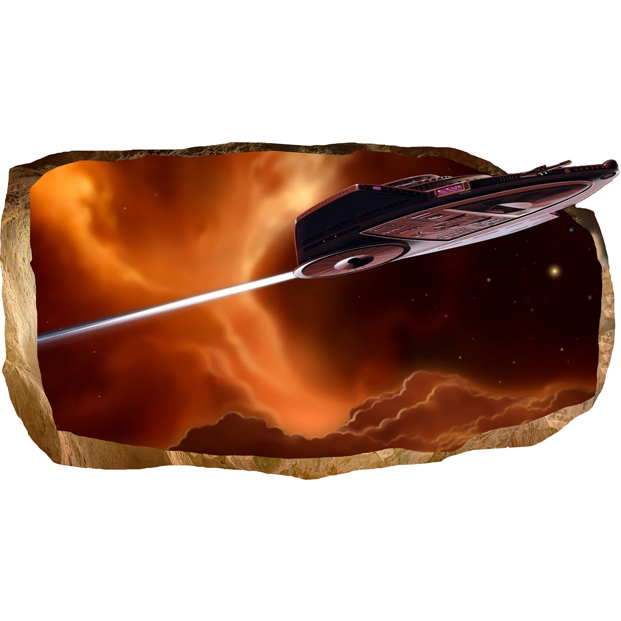 Fototapet 3D Startonight Lansare, luminos in intuneric, 1.50 x 0.82 m