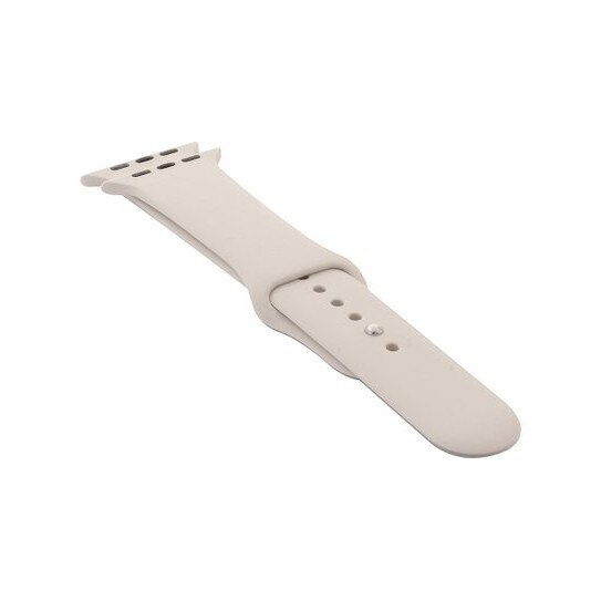 Curea din silicon pentru Apple Watch, compatibil cu dimensiunea 42/44 mm, Alb Antic, BBL1751