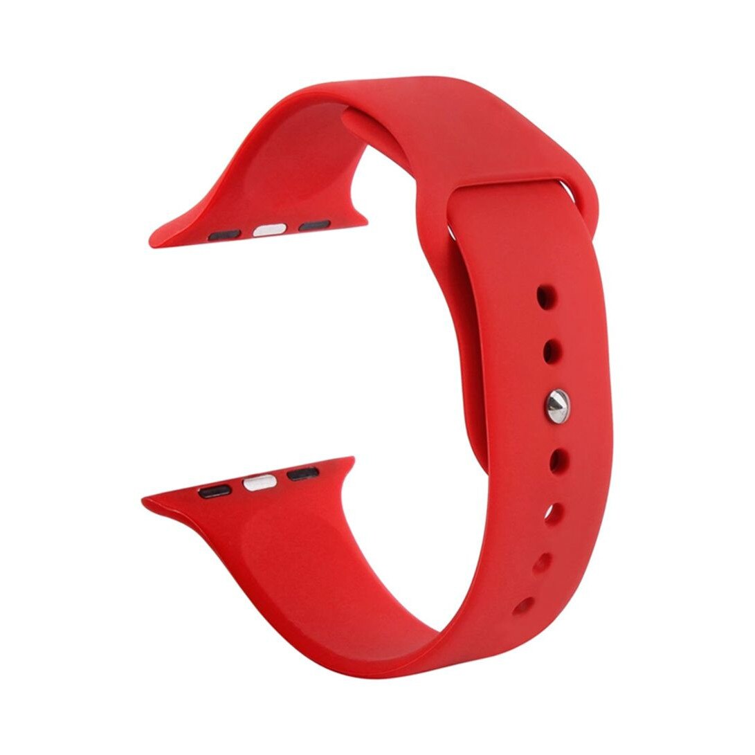 Curea din silicon pentru Apple Watch, compatibil cu dimensiunea 42/44 mm, Rosu, BBL1752