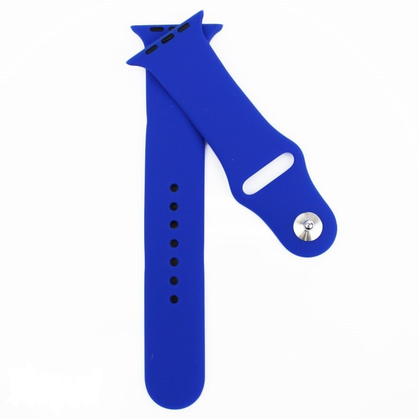 Curea din silicon pentru Apple Watch, compatibil cu dimensiunea 42/44 mm, Albastru Cobalt, BBL1786