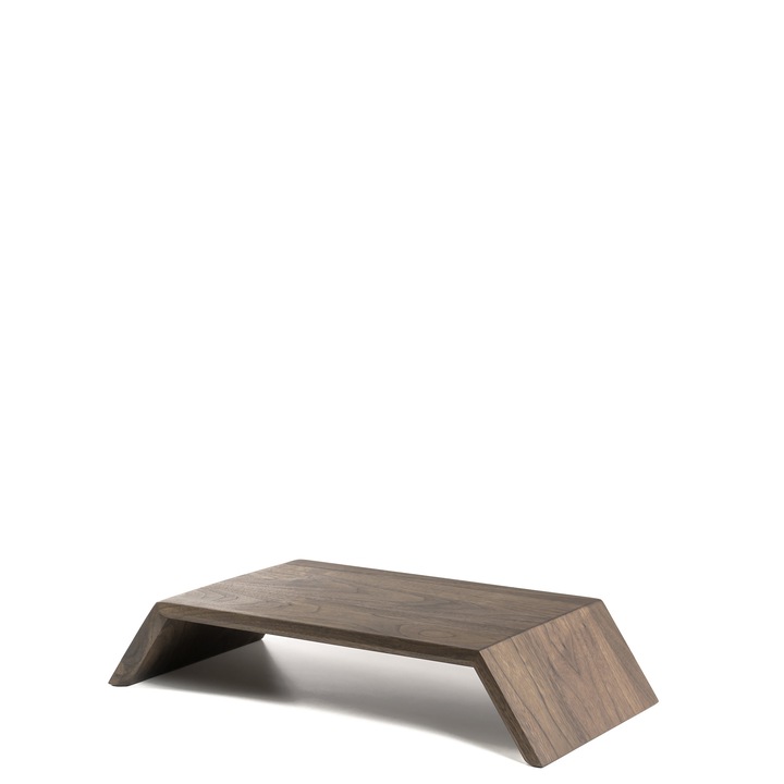 Suport pentru monitor din lemn de nuc maro stejar Oakywood 52x10x25 cm