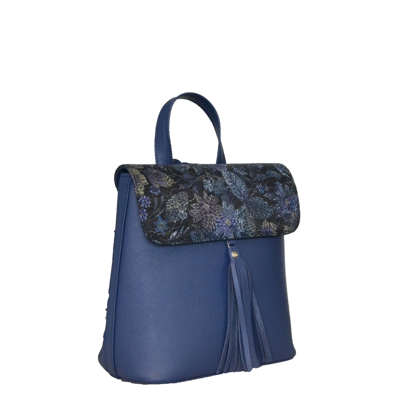 Rucsac dama,Zea casual,blue floral,26x14x27