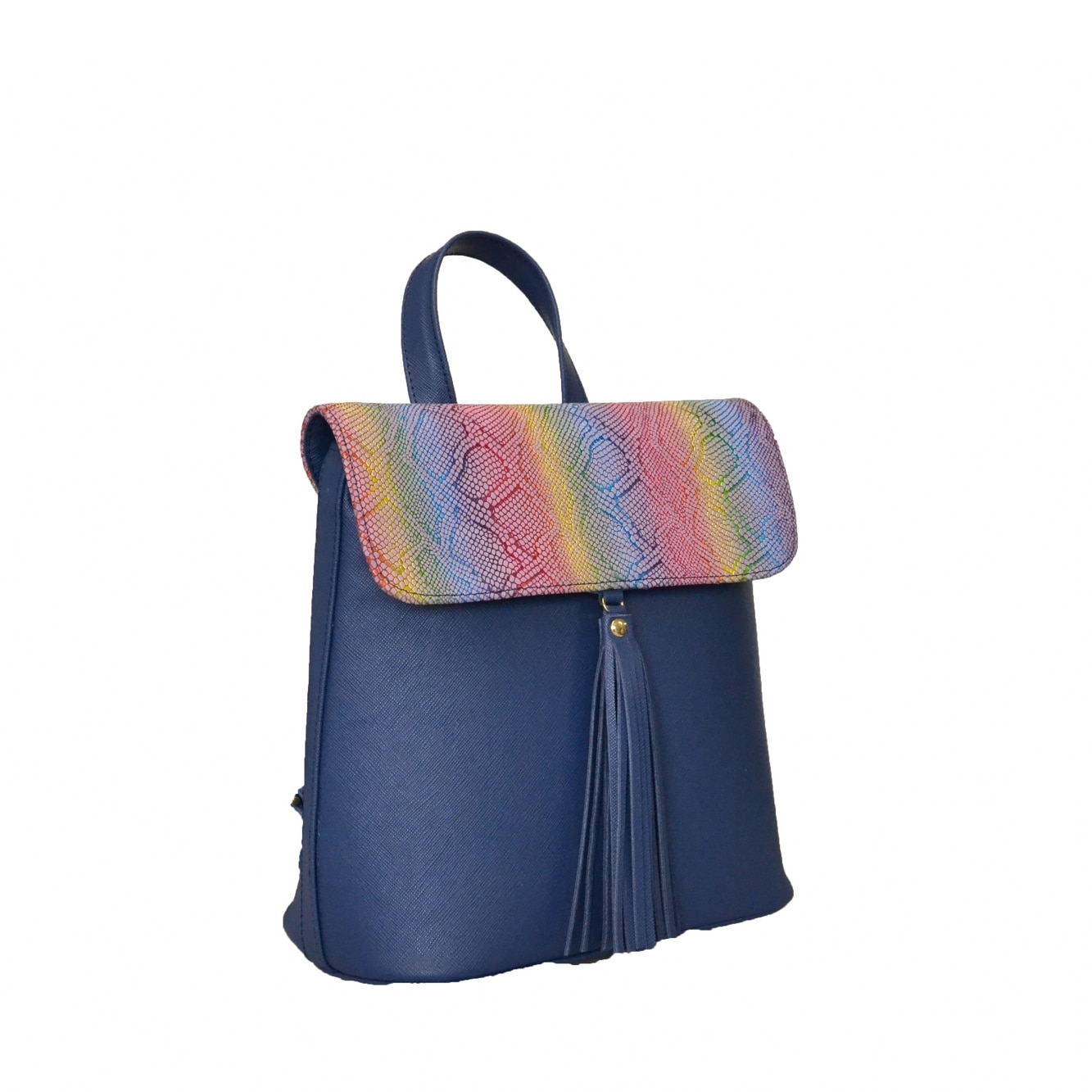 Rucsac dama,Zea ,blue sarpe multicolor,26x14x27