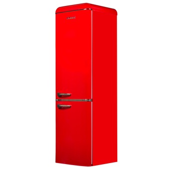 Frigider retro cu doua usi Finlux FBRED-260, Clasa F, 250 L, H 184 cm, Rosu Frigider retro cu doua usi Finlux FBRED-260, Clasa F, 250 L, H 184 cm, Rosu