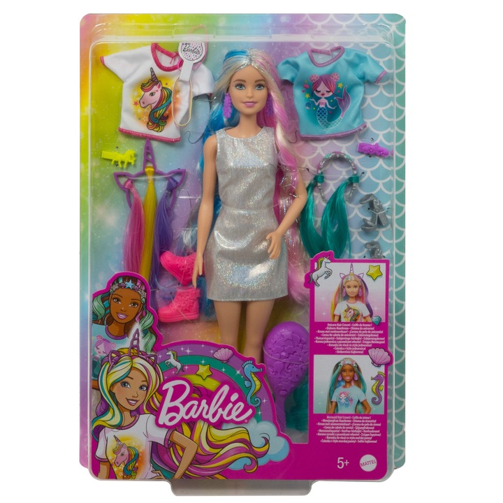 Кукла, Вълшебни прически Mattel Barbie с аксесоари
