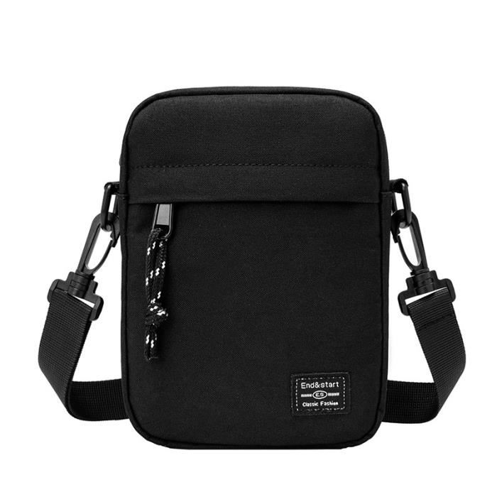 Geanta cross-body, curea ajustabila, Negru