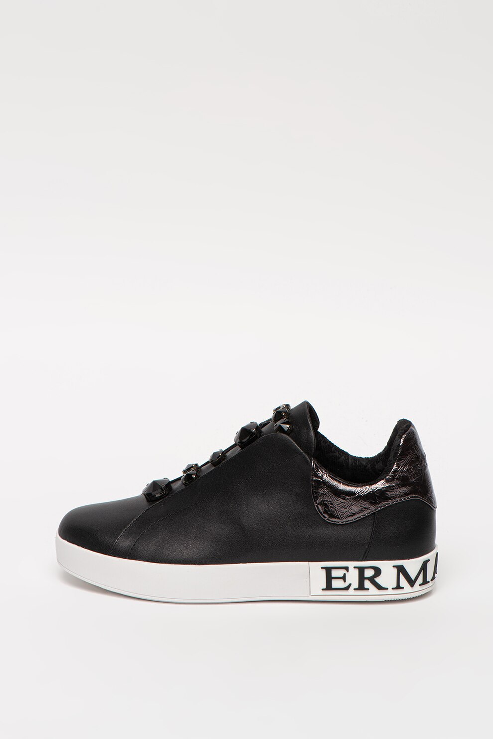 Ermanno Scervino, Pantofi slip-on cu insertii din piele