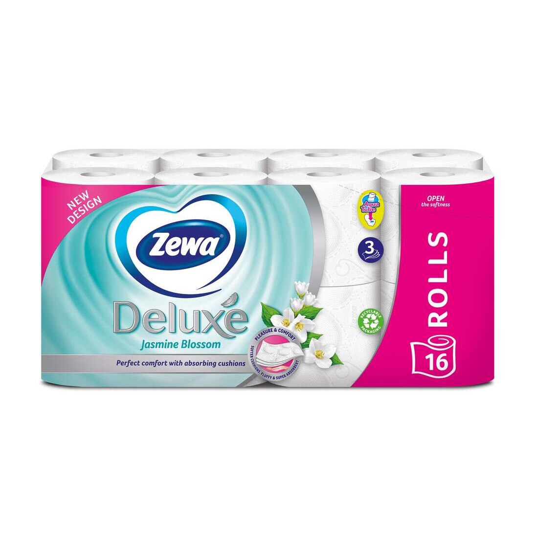 Hartie igienica zewa deluxe jasmine 3 straturi 10 role