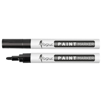 Marker FORPUS Paint, Varf de 1-3 mm, Vopsea Neagra pe Baza de Ulei Marker FORPUS Paint, Varf de 1-3 mm, Vopsea Neagra pe Baza de Ulei