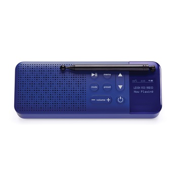 Radio 2 in 1 Lexon, RIO, functie boxa Bluetooth, tehnologie DAB+ si FM, autonomie 6 h, antena telescopica, reincarcare prin USB-C, display LCD, albastru inchis Radio 2 in 1 Lexon, RIO, functie boxa Bluetooth, tehnologie DAB+ si FM, autonomie 6 h, antena telescopica, reincarcare prin USB-C, display LCD, albastru inchis