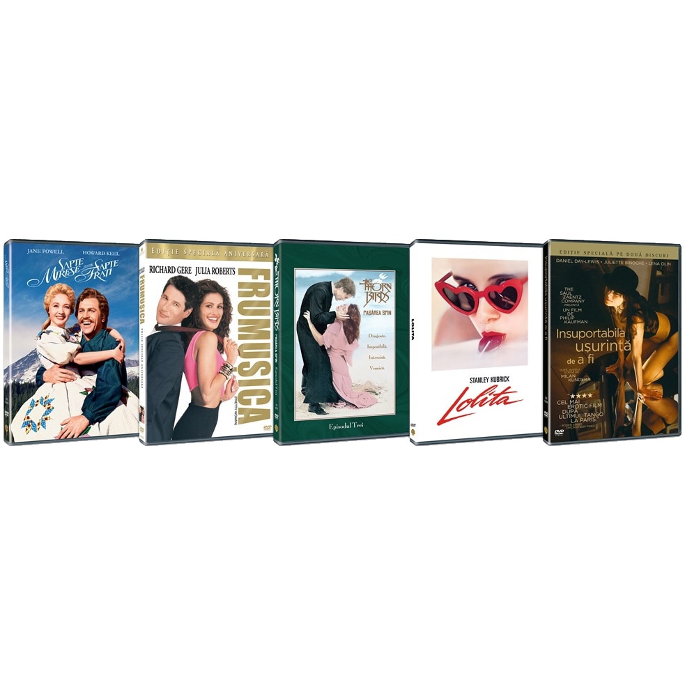 Pachet filme DVD Romantic, 5 DVD