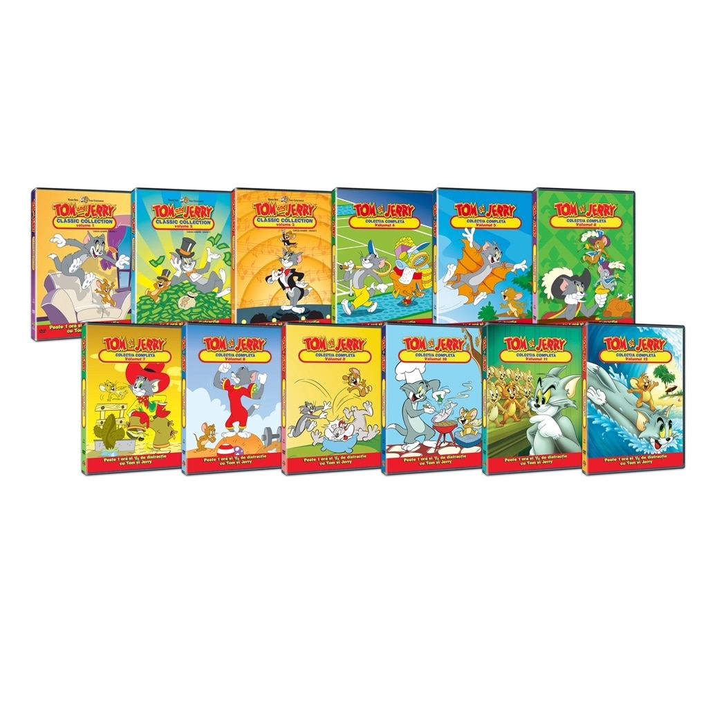 Pachet Animatie Tom & Jerry, 12 DVD - eMAG.ro