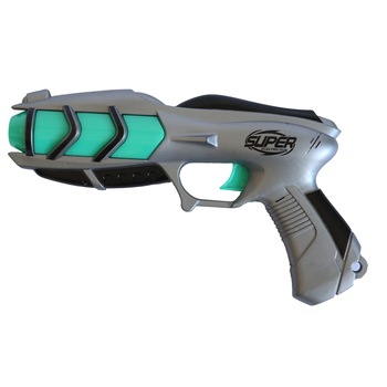 Pistol de jucarie cu sunete si lumini - 23 cm Pistol de jucarie cu sunete si lumini - 23 cm
