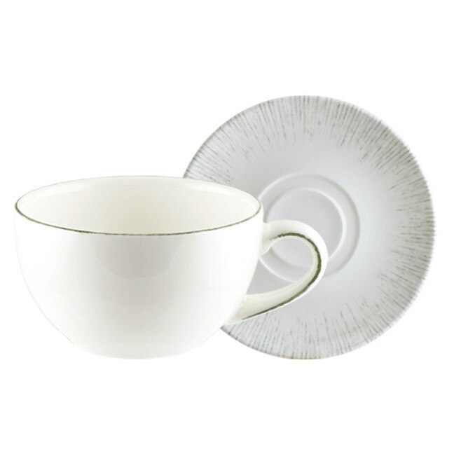 Ceasca cu farfurioara ceai 250ml Bonna Iris