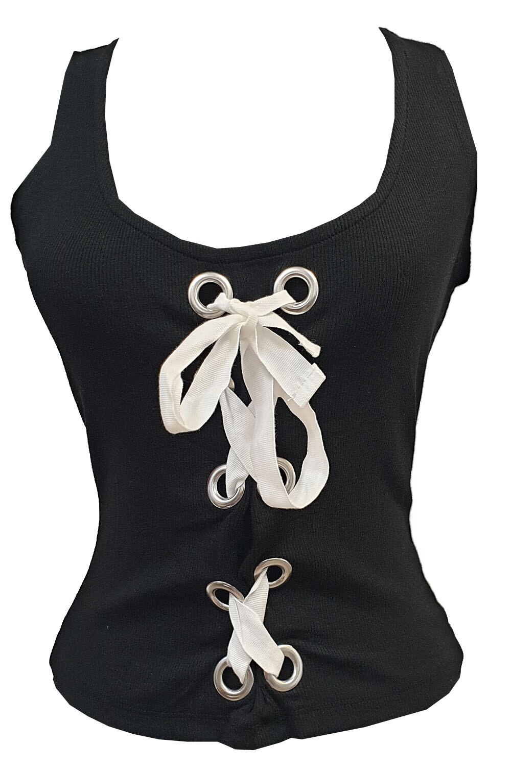 Maiou dama Tally Weijl, negru cu bretea alba, M