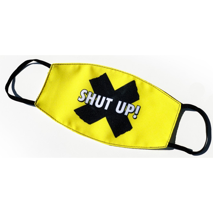Shut up! mintás sima szájmaszk